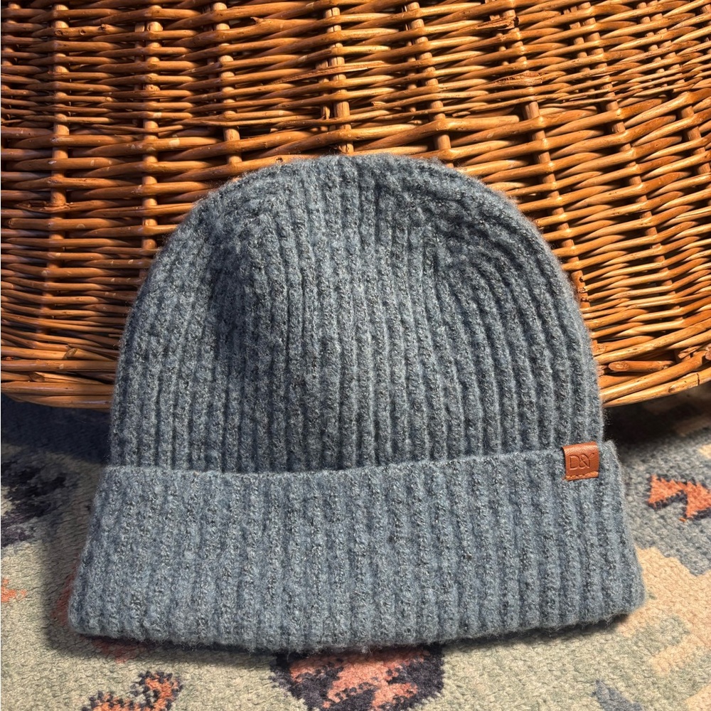 David and Young Blue Knit Beanie
